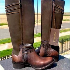 Cuadra-Brown leather boots